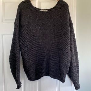 Wildfox grandpa style sweater black knit oversized